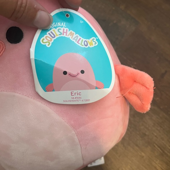 Squishmallow Sealife 8 Inch Eric the Blob Fish Pink Plushie Stuffed Animal Toy - Picture 2 of 6